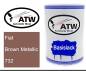 Preview: Fiat, Brown Metallic, 732: 500ml Lackdose, von ATW Autoteile West.